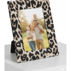 Home & Styling Fotolijst luipaardprint - stof - foto 10 x 15 cm
