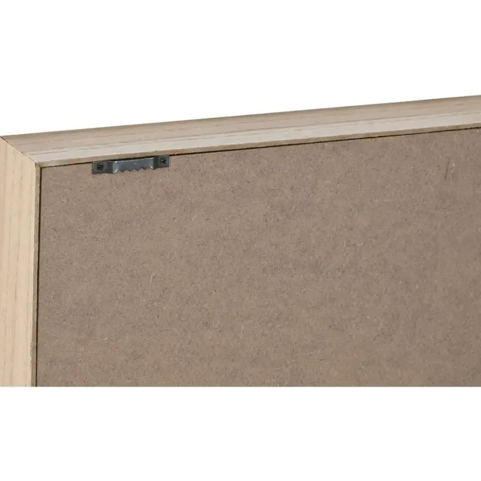 Home & Styling Spiegel met plank - rechthoek - MDF - bruin - 60cm