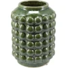 Home & Styling vaas - keramiek/olijfgroen - D15 x H20 cm