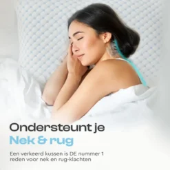 Hoofdkussen Dreamhouse – Memory Foam & Wasbare Hoes