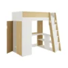 Hoogslaper ARMONESA - 1 plaats - Natuurlijk licht Wit Hout paneel