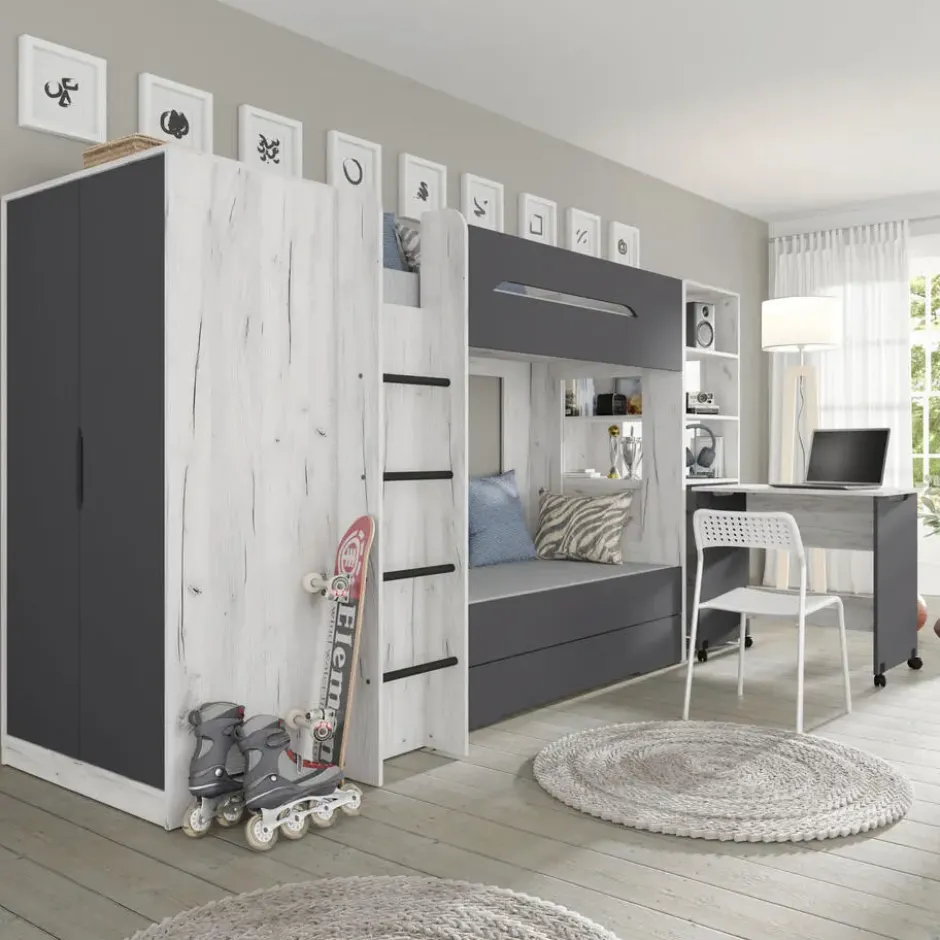 Hoogslaper FUJI craft wit / grafiet