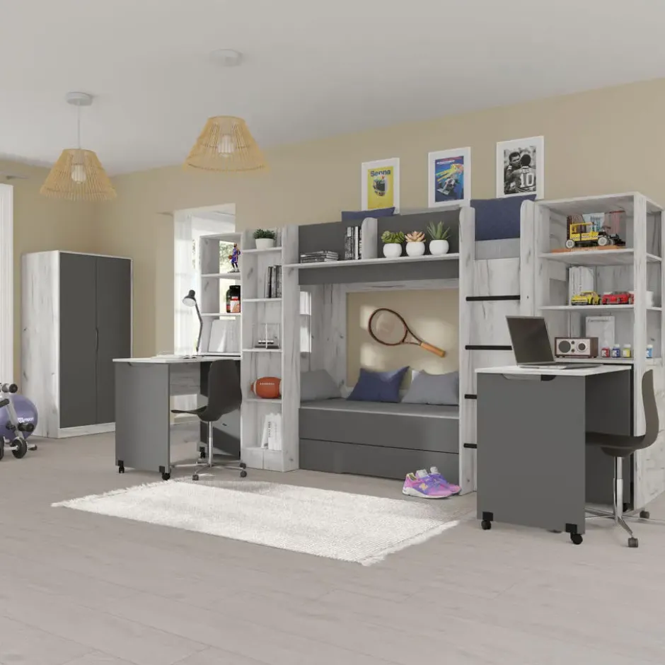 Hoogslaper FUJI craft wit / grafiet