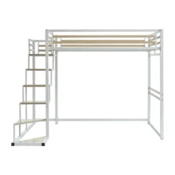 Hoogslaper JOGUI - 2 plaatsen - Wit Metaal