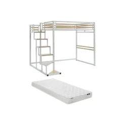 Hoogslaper JOGUI - 2 plaatsen - Wit Metaal