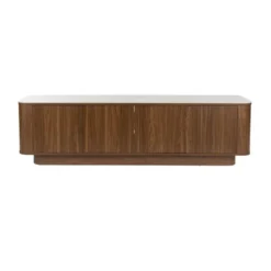 Housecraft Almira Dressoir Hoog 180 cm Hout/ Marmerlook Walnootkleur - Bruin