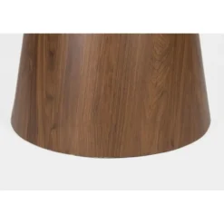 Housecraft Almira Eettafel Rond 115 cm Hout Wit/ Bruin donker