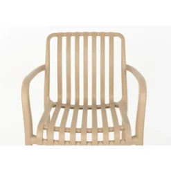 Housecraft Amae Tuinstoel Armleuning Kunststof Beige - Set van 4