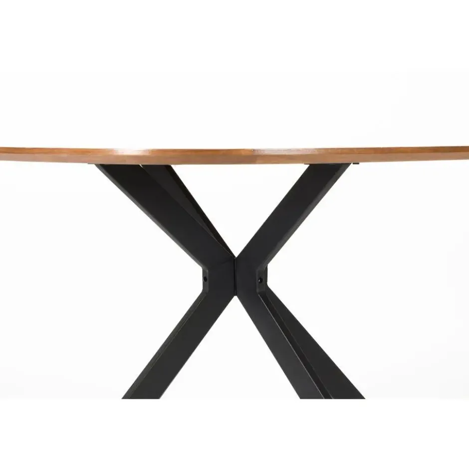 Housecraft Chase Eettafel Organisch/ Rond Metaal/ Hout - Beige