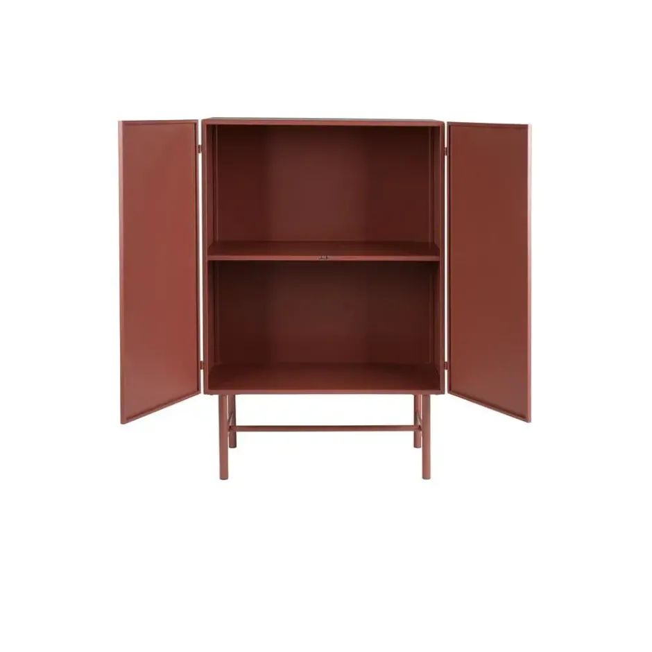 Housecraft Davis Kast Metaal Bruin/ Rood