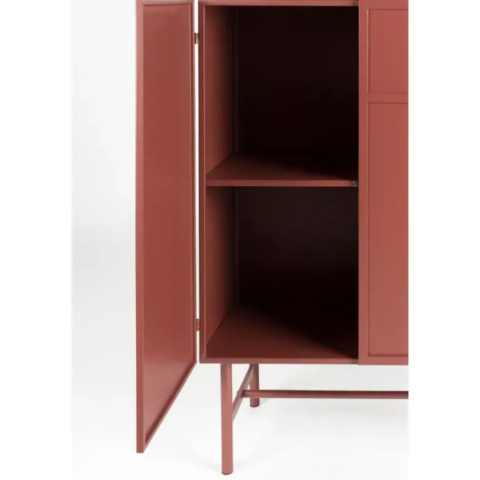 Housecraft Davis Kast Metaal Bruin/ Rood