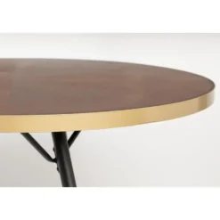 Housecraft Denise Eettafel Ovaal 180x90 cm Hout Bruin/ Goud