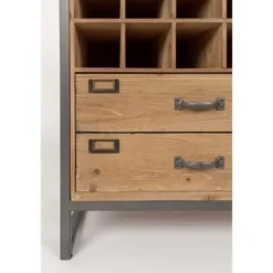 Housecraft Edgar Wijnkast/ Drankkast/ Barkast Hout Bruin