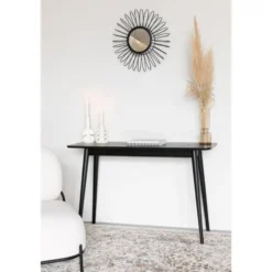 Housecraft Fabio Consoletafel/ Wandtafel 120x40 cm Hout Zwart