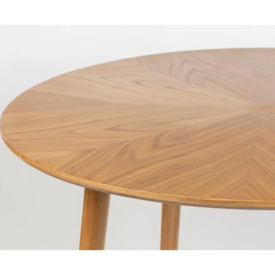 Housecraft Fabio Eettafel Rond 100 cm Hout Naturel