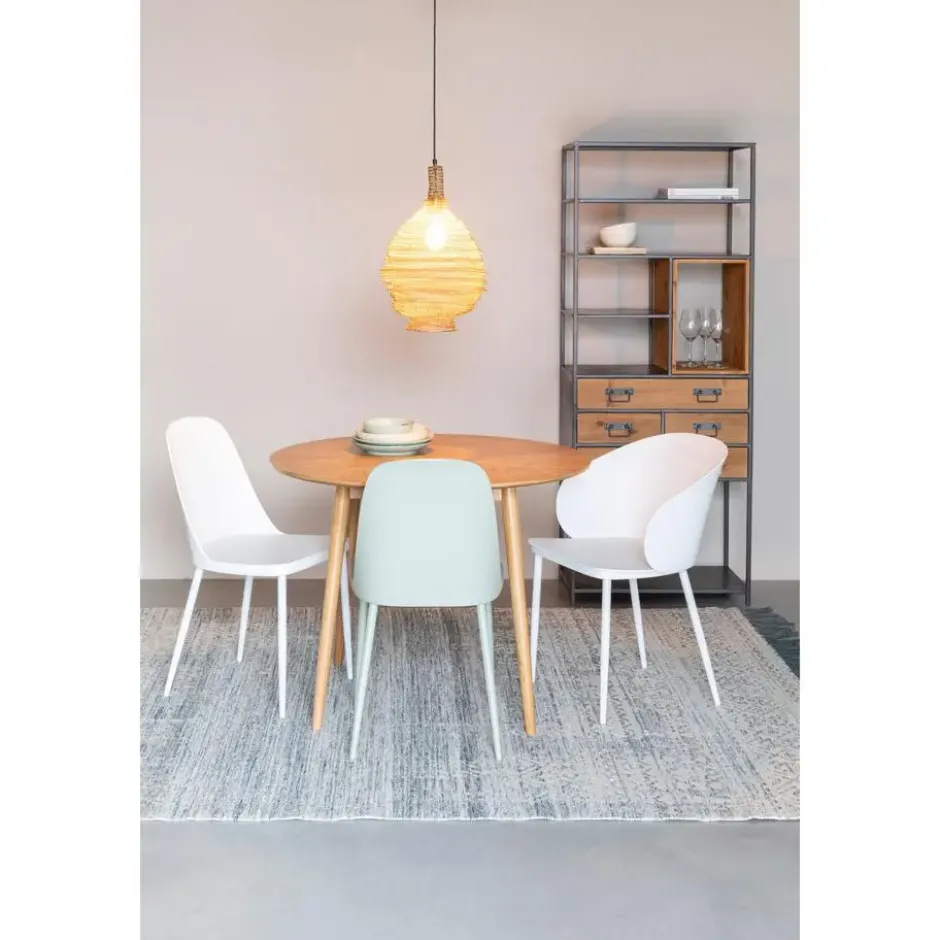 Housecraft Fabio Eettafel Rond 100 cm Hout Naturel