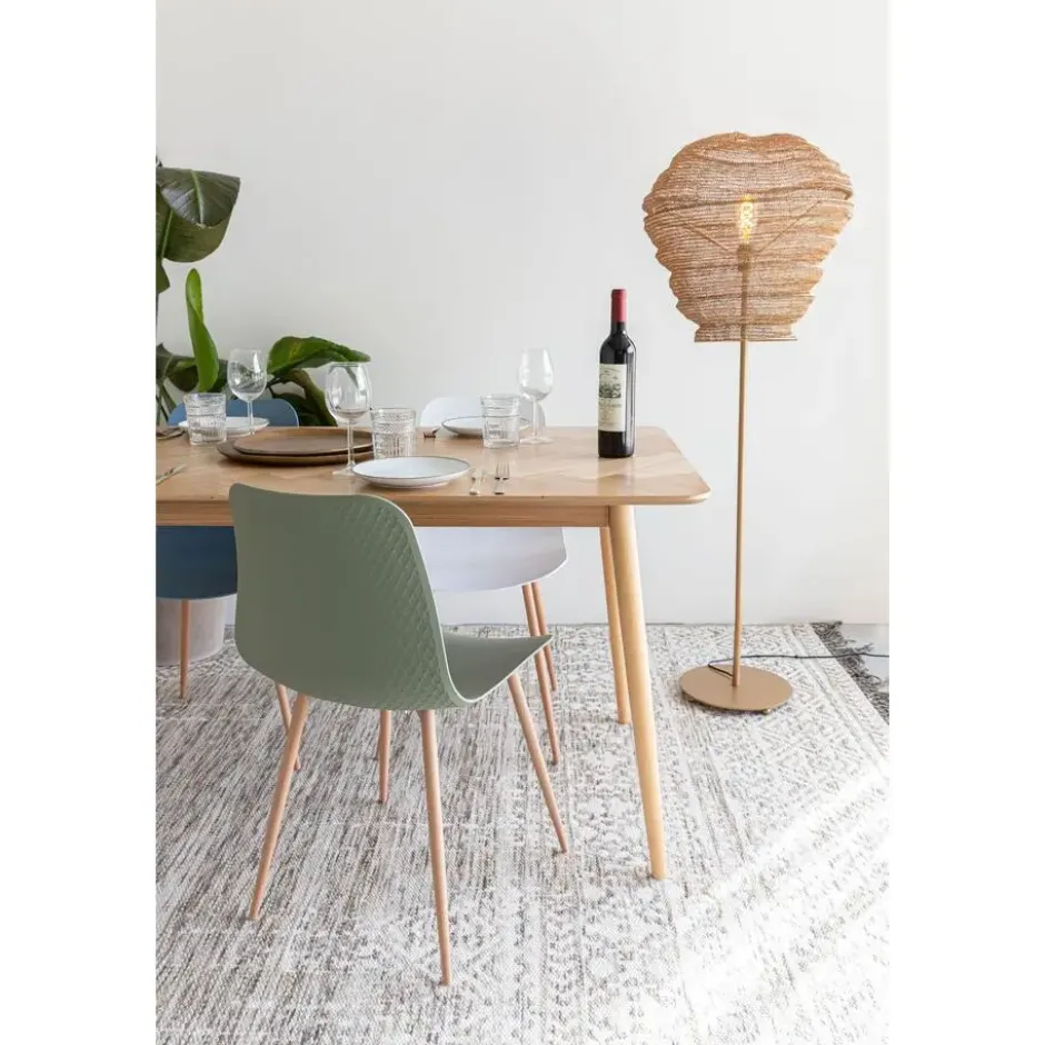 Housecraft Fabio Eettafel Visgraat Hout 160x80 cm Naturel