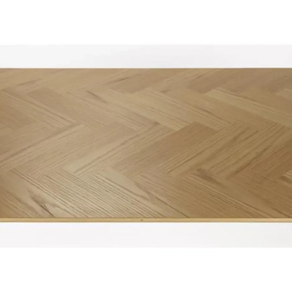 Housecraft Fabio Eettafel Visgraat Hout 160x80 cm Naturel