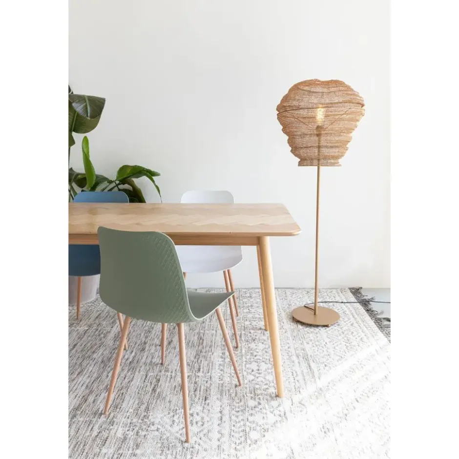 Housecraft Fabio Eettafel Visgraat Hout 160x80 cm Naturel