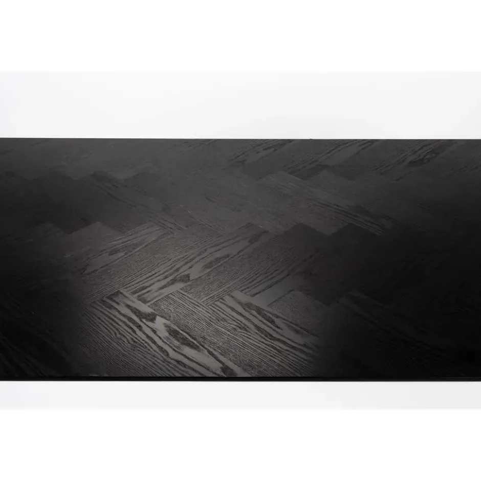 Housecraft Fabio Eettafel Visgraat Hout 160x80 cm Zwart