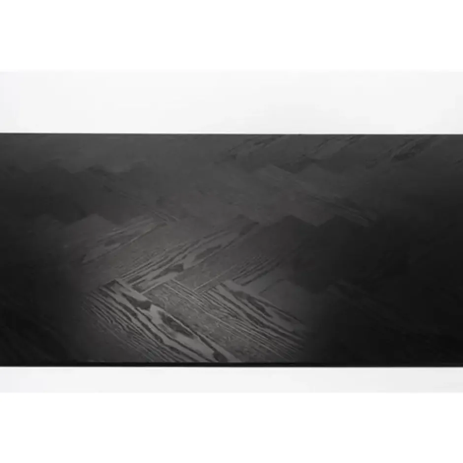 Housecraft Fabio Eettafel Visgraat Hout 160x80 cm Zwart