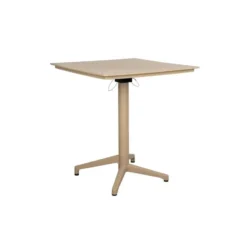 Housecraft George Bistrotafel/ Tuintafel/ Balkontafel Inklapbaar 70x70 cm Beige