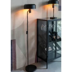Housecraft Landon Vloerlamp/ Staande Leeslamp Zwart