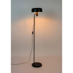 Housecraft Landon Vloerlamp/ Staande Leeslamp Zwart