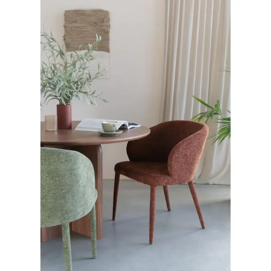 Housecraft Laurent Eettafel 120 cm Rond Hout Bruin