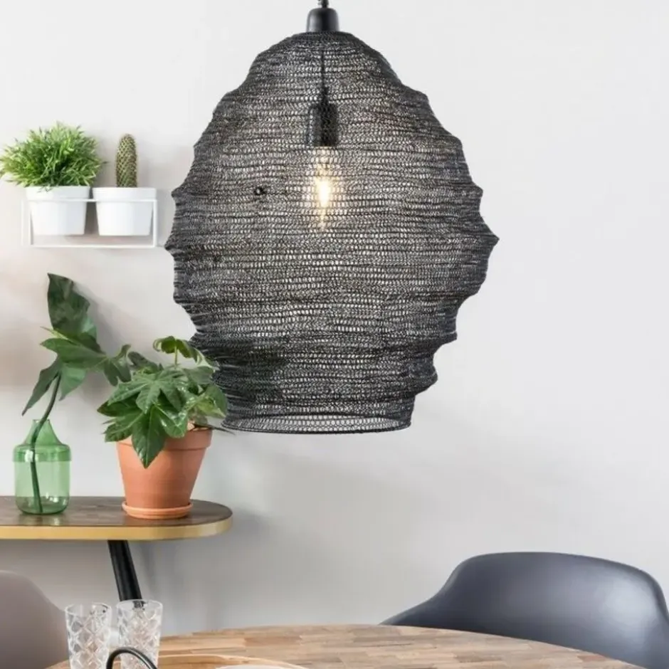 Housecraft Lena Hanglamp L Zwart