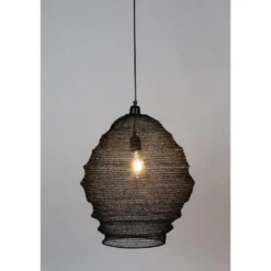 Housecraft Lena Hanglamp L Zwart