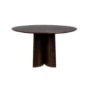 Housecraft Living Balder Eettafel Rond 130 cm Mangohout - Bruin