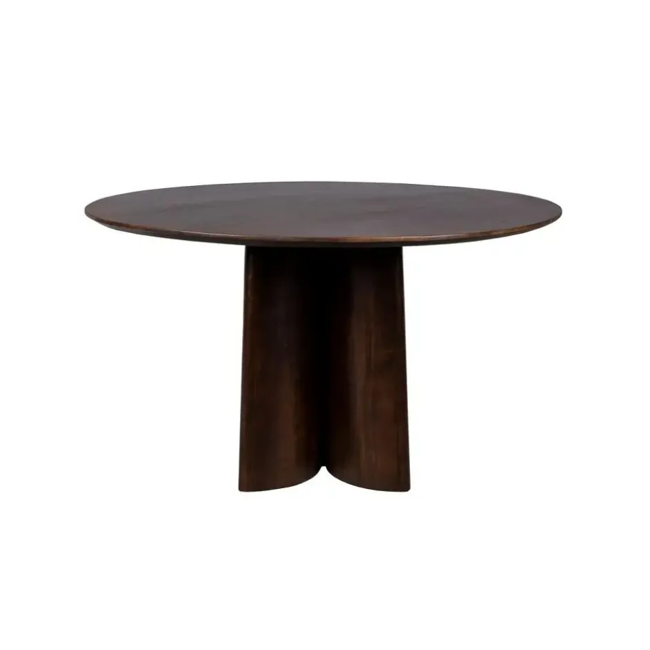 Housecraft Living Balder Eettafel Rond 130 cm Mangohout - Bruin