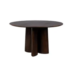Housecraft Living Balder Eettafel Rond 130 cm Mangohout - Bruin
