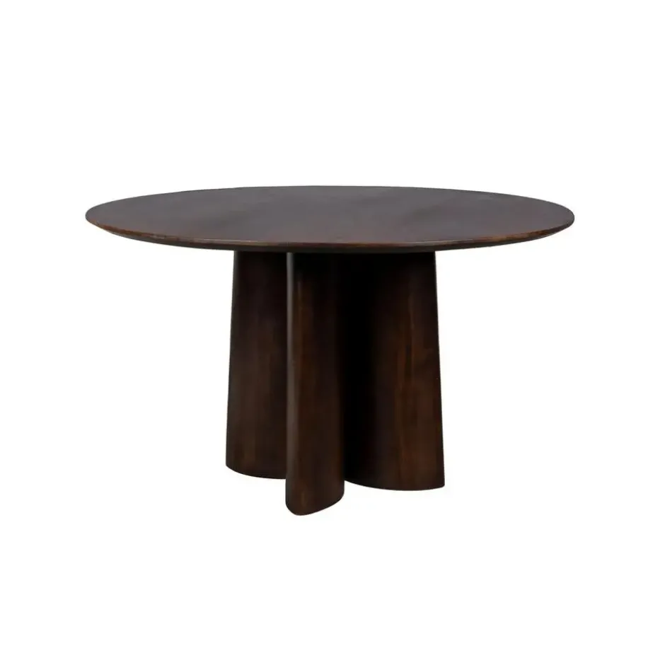 Housecraft Living Balder Eettafel Rond 130 cm Mangohout - Bruin