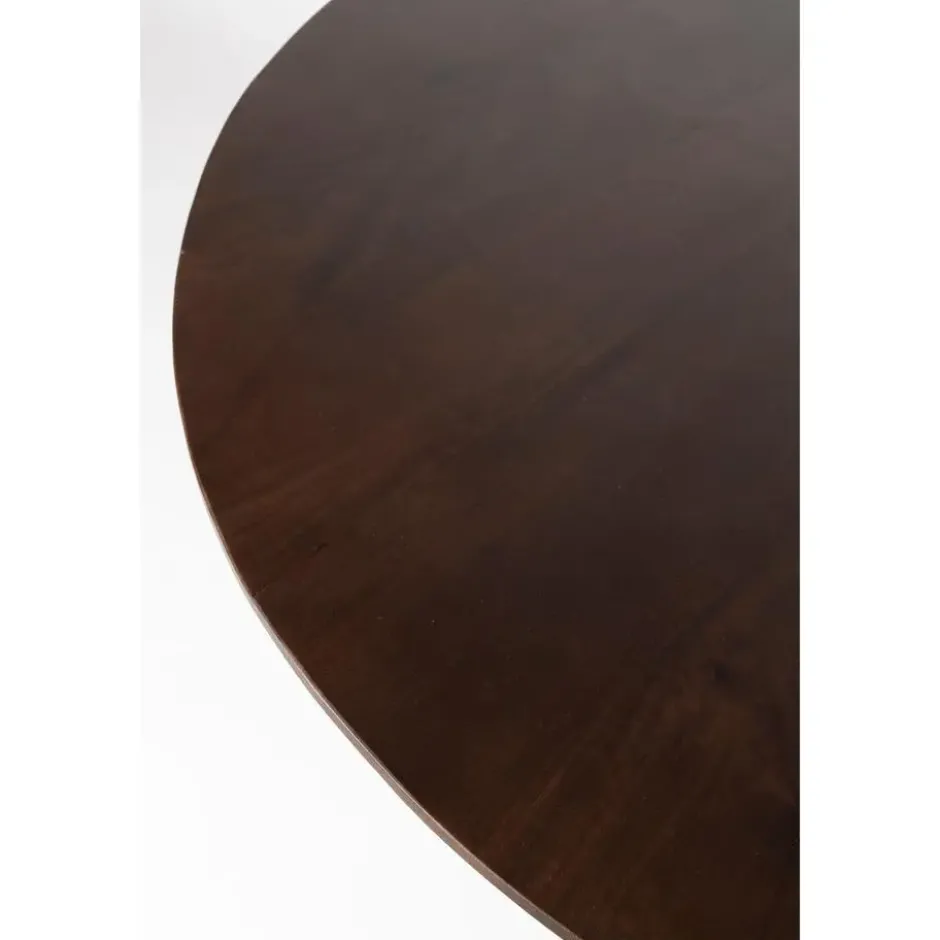Housecraft Living Balder Eettafel Rond 130 cm Mangohout - Bruin