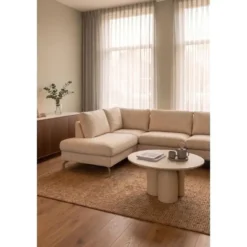 Housecraft Living Ces Salontafel Rond 75 cm Beige