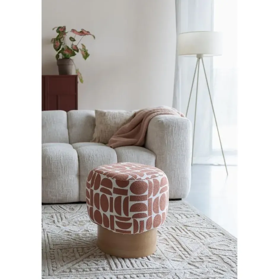 Housecraft Living Cyril Poef/ Krukje Vierkant Geel