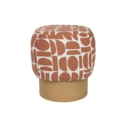 Housecraft Living Cyril Poef/ Krukje Vierkant Terra Rood