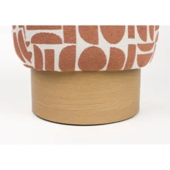 Housecraft Living Cyril Poef/ Krukje Vierkant Terra Rood