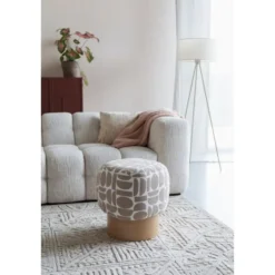 Housecraft Living Cyril Poef/ Krukje Vierkant Beige