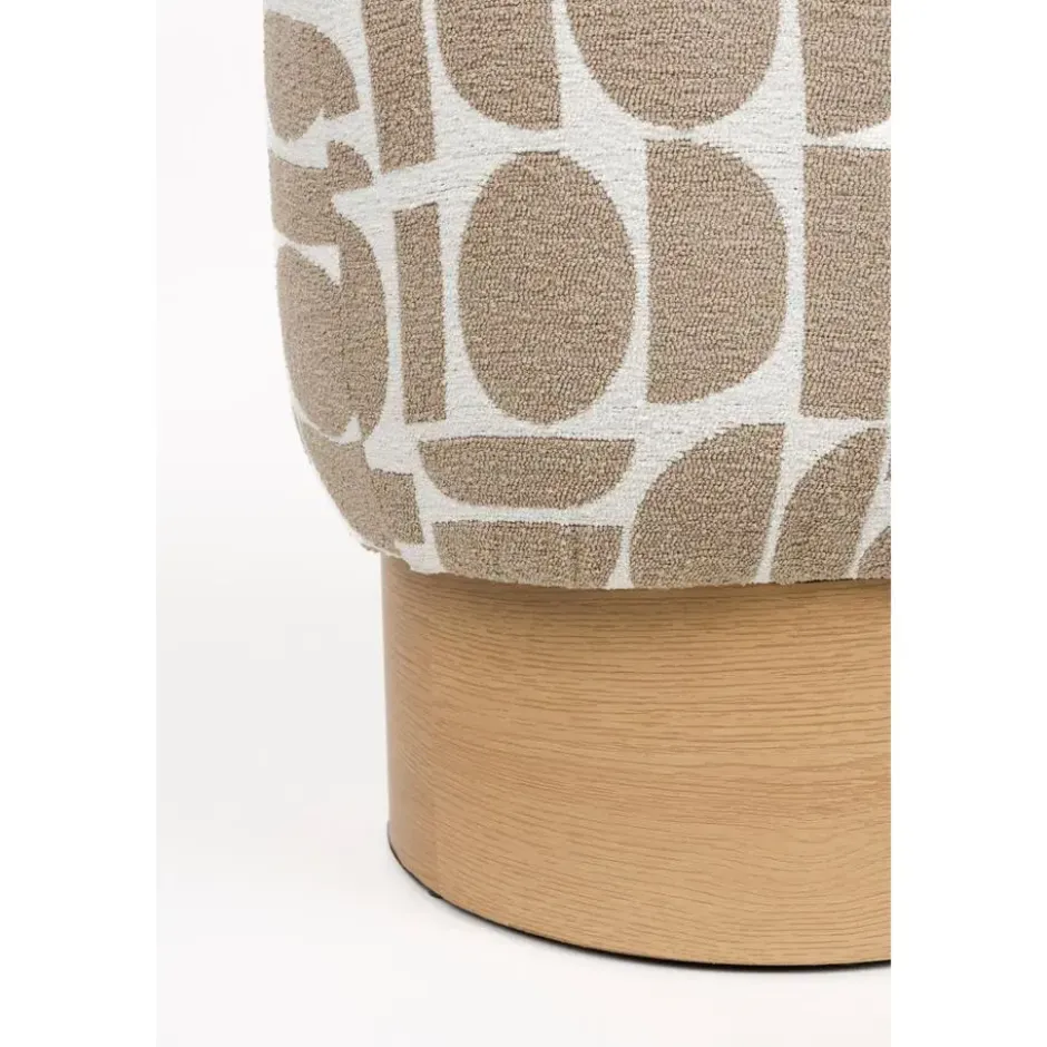 Housecraft Living Cyril Poef/ Krukje Vierkant Beige