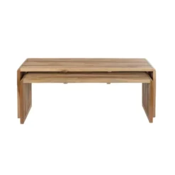 Housecraft Living Djia Salontafel Rechthoekig Teakhout - Set van 2