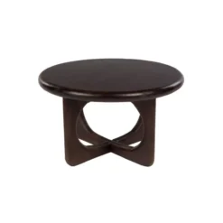 Housecraft Living Jani Salontafel Rond 60 cm Mangohout Donkerbruin