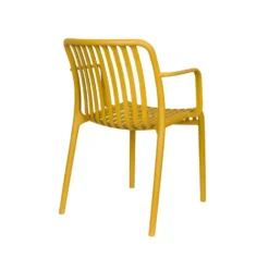 Housecraft Living Mante Tuinstoelen Geel - Set van 4