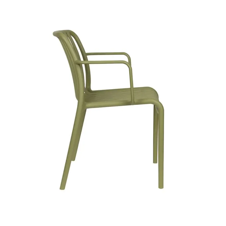Housecraft Living Mante Tuinstoelen Groen - Set van 4