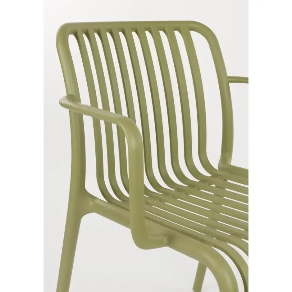 Housecraft Living Mante Tuinstoelen Groen - Set van 4