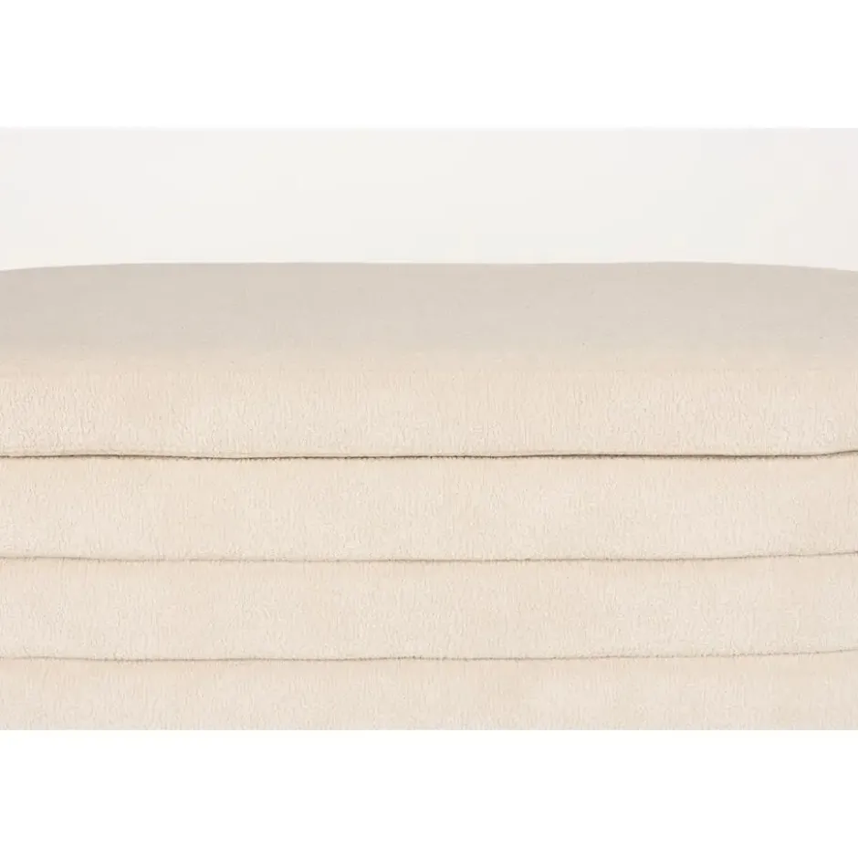 Housecraft Living Zuma bankje Bouclé Wit/ Beige