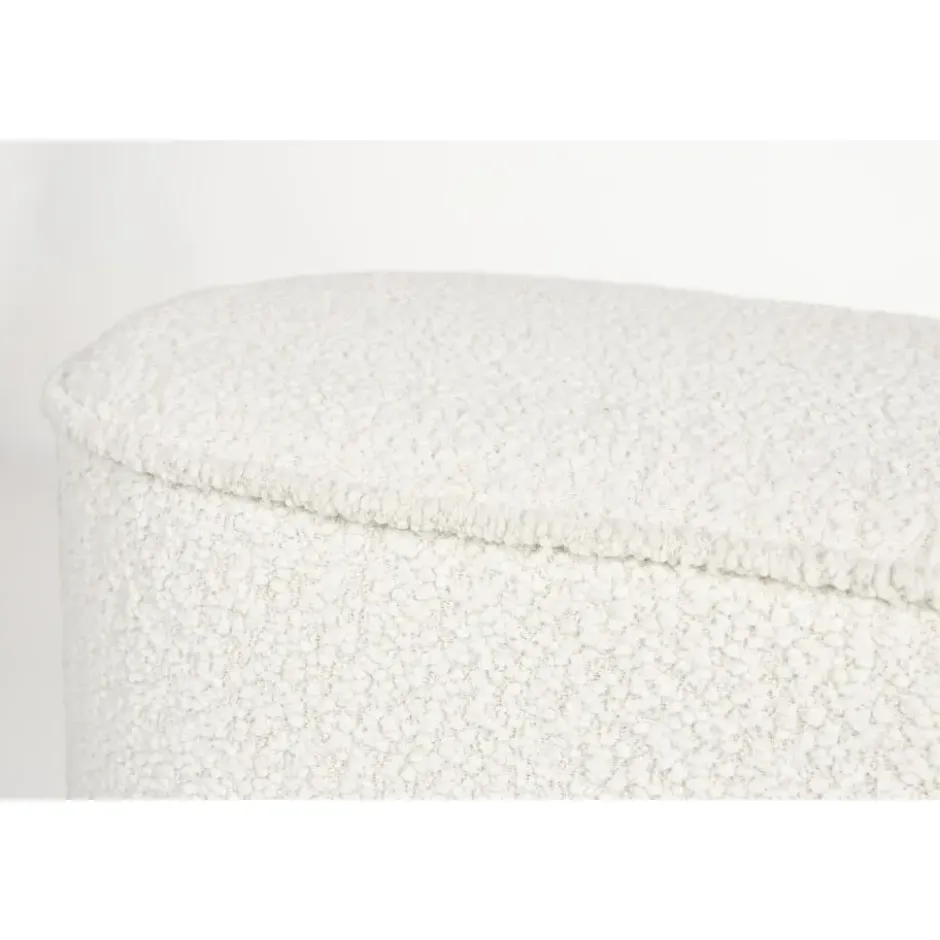 Housecraft Marcos Bankje Bouclé Wit