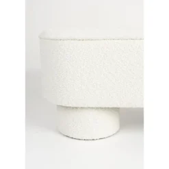 Housecraft Marcos Bankje Bouclé Wit